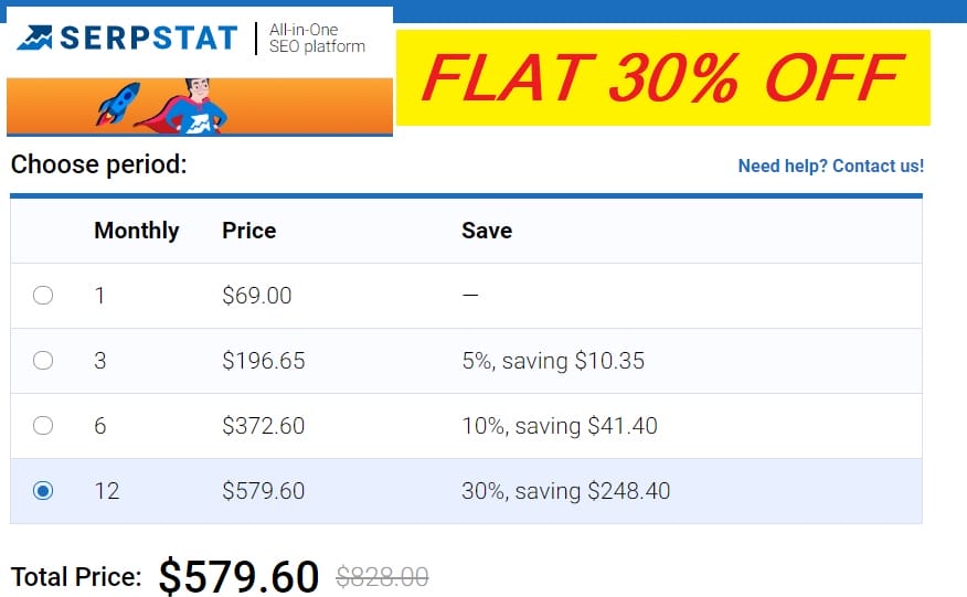 Serpstat Discount: 30% OFF Serpstat Coupon & Promo Code